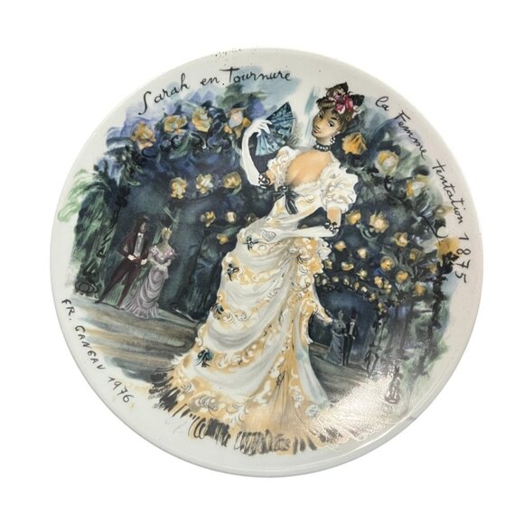 Set Of 4 D'Arceau-Limoges Collector Plates Les Femmes Du Siècle 1875-1943 - Picture 3 of 16
